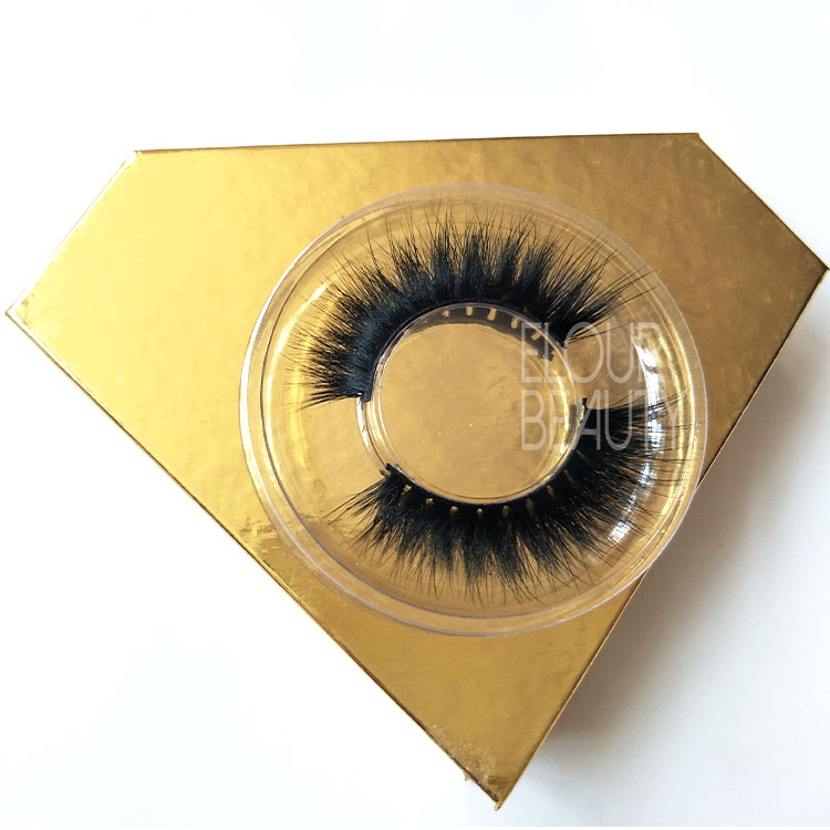Wholesale volume 3D real mink natural looking false eyelashes China EL38
